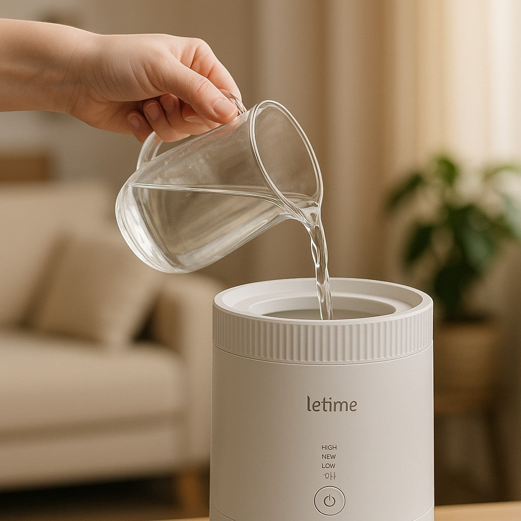 Let'me HQ-JS2542 Smart Humidifier 10L Tower — Black - lifestyle 2