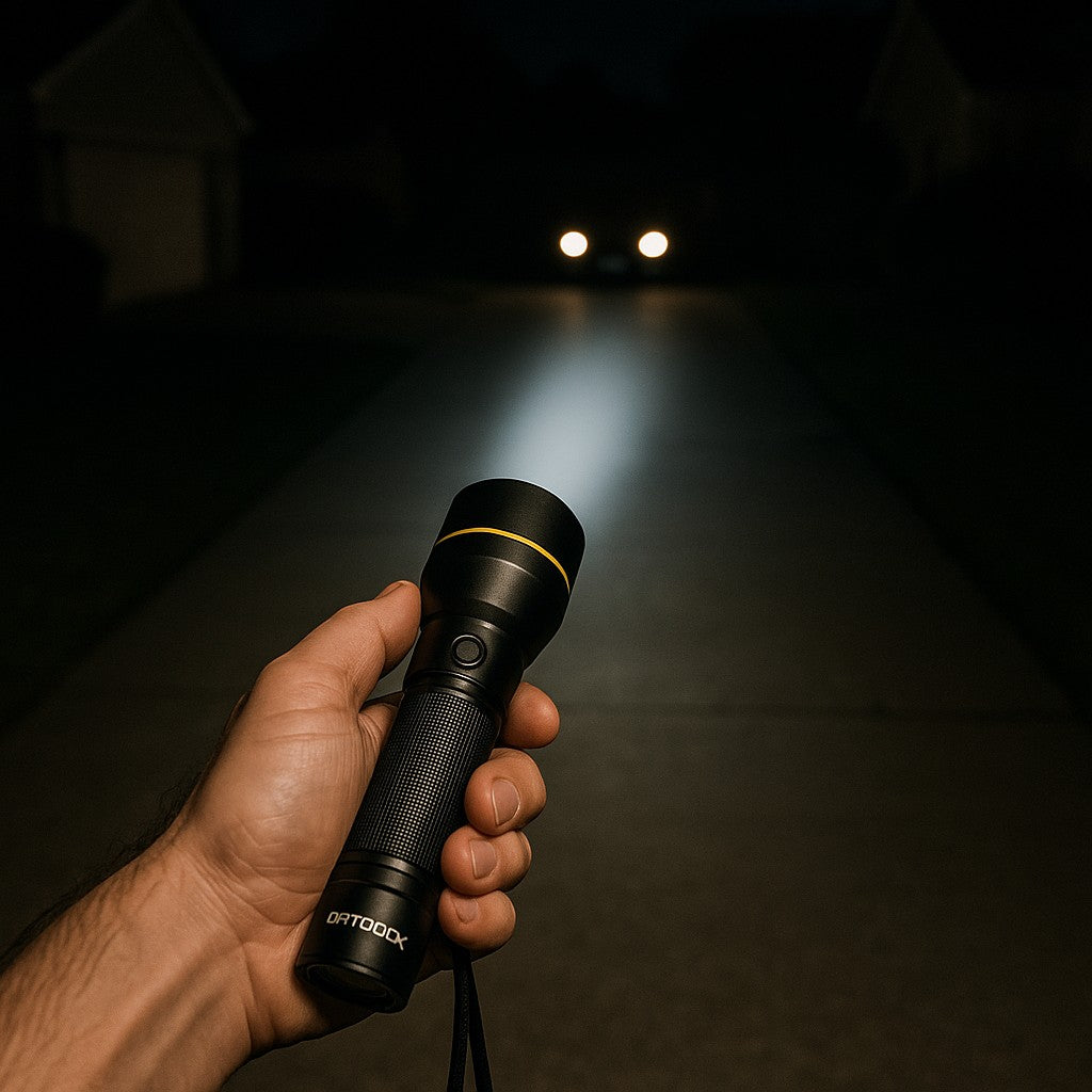 Pa Ortodox Tactical LED Flashlight with Hand Strap - lifestyle 1