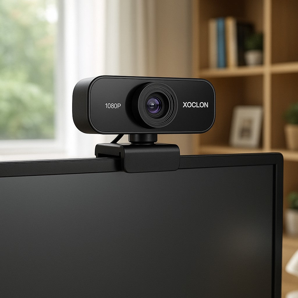 XOCLON 1080P Full HD Webcam — USB Plug & Play, Mic - lifestyle 1