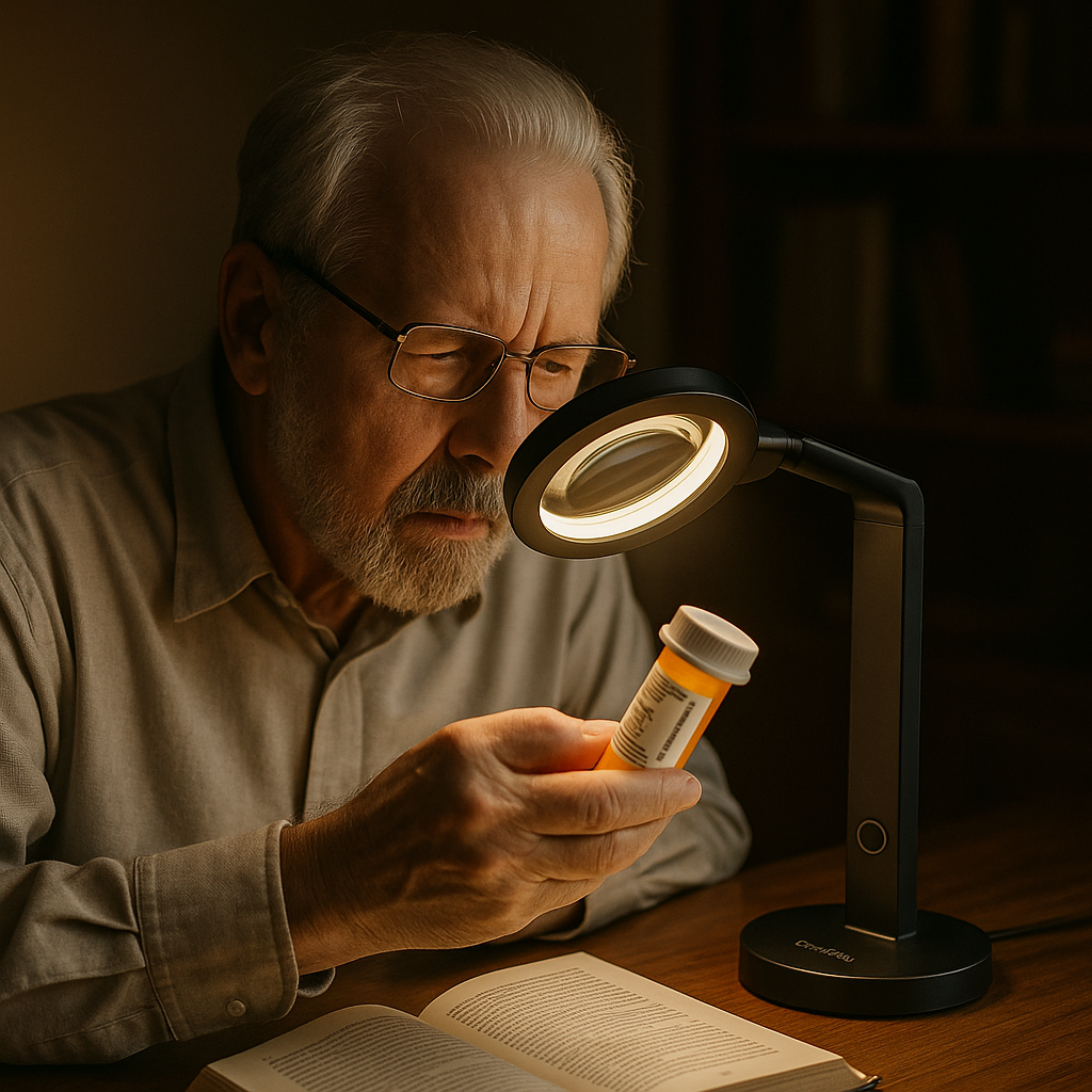 coldSky Handheld LED Magnifier — Reading & Inspection - lifestyle 1