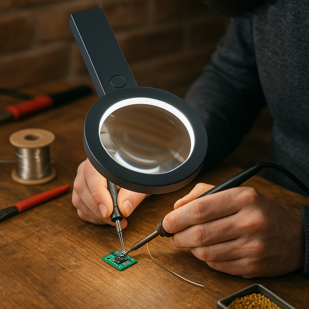 coldSky Handheld LED Magnifier — Reading & Inspection - lifestyle 6