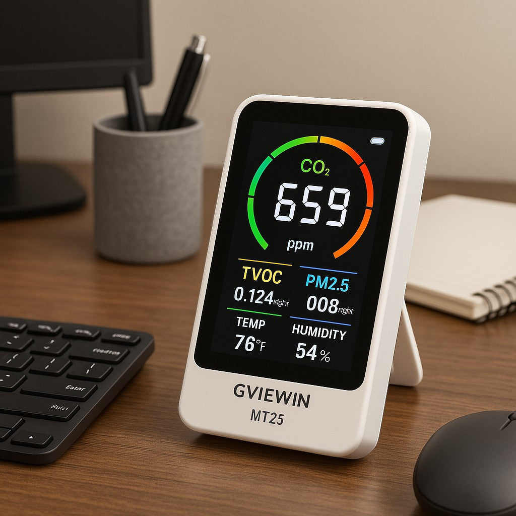 GVIEWIN MT25 Air Detector — CO2 TVOC HCHO Monitor - lifestyle 1