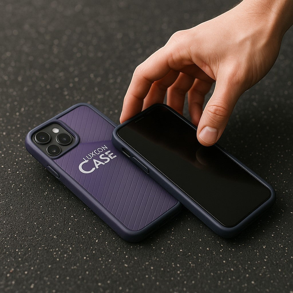 Luxeon iPhone Case — Matte Black Anti-Fall Shockproof - lifestyle 3