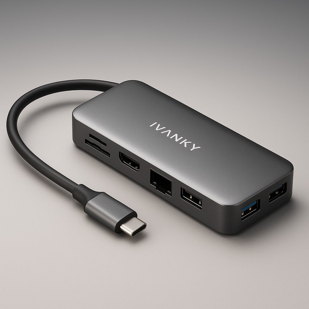 iVANKY 7-in-1 USB-C Hub 100W PD 4K HDMI SD Card Reader - lifestyle 6