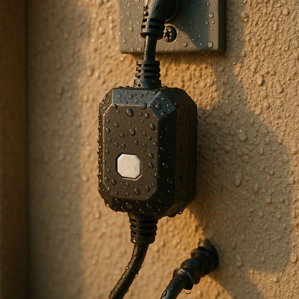 NEARPOW TE-P010 Outdoor Plug Dimmer 2-Outlet Weatherproof - lifestyle 2