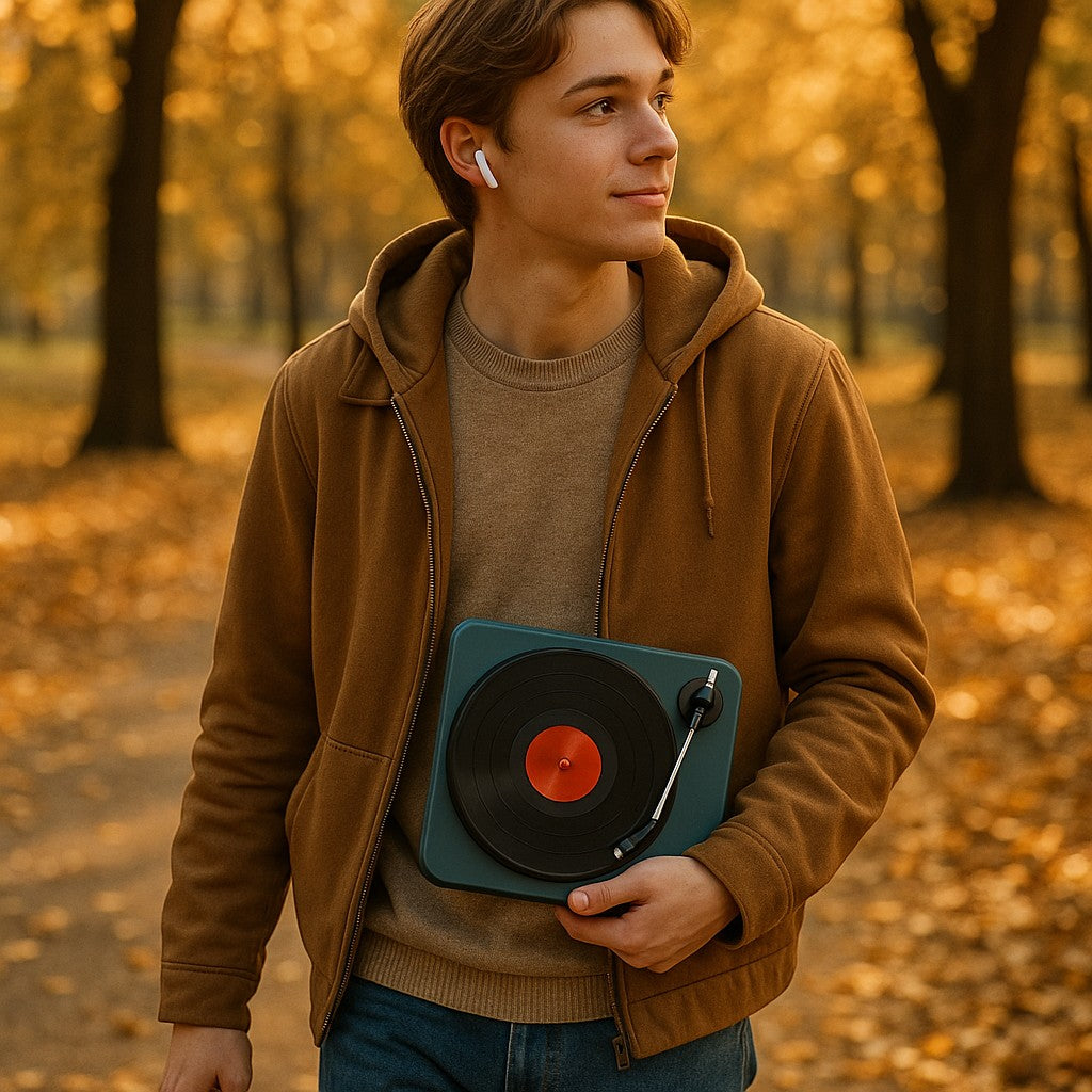 Colorcool Bluetooth Mini Audio Player 256GB Vinyl-Style - lifestyle 1