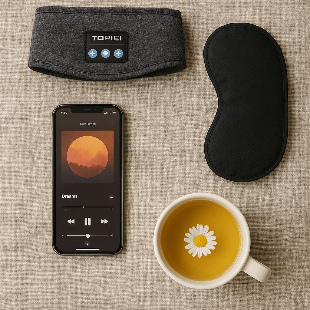 TOPIEI Wireless Music Headband Sleep Bluetooth Headphones - lifestyle 4