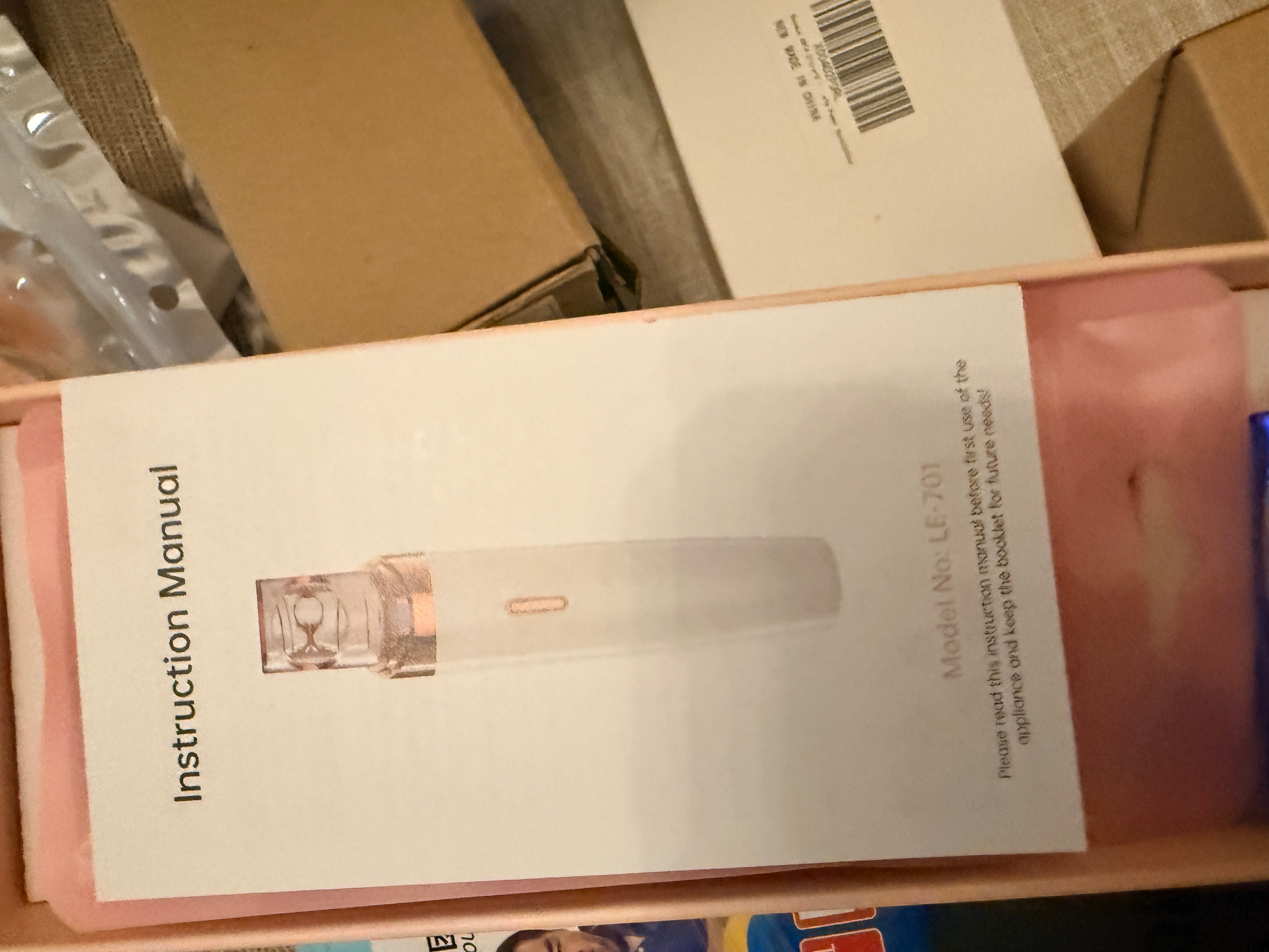 FLEND LE-701 Epilator Hair Plucker 3-Head Cordless Pink