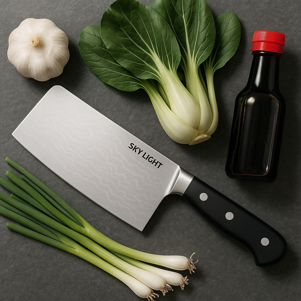 Sky Light Chinese Chef Cleaver Knife 7-Inch Stainless