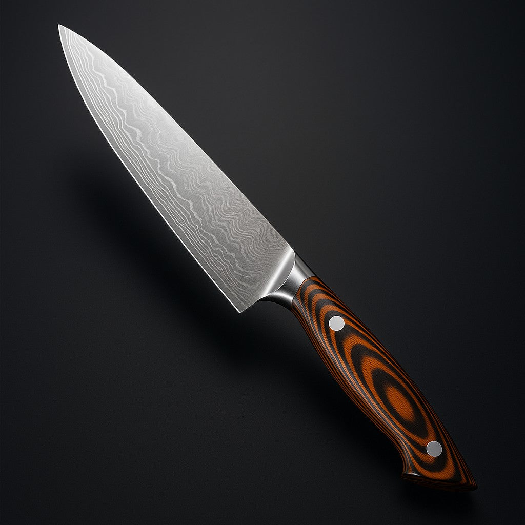 8-Inch Chef Knife Pakkawood Handle Stainless Boxed
