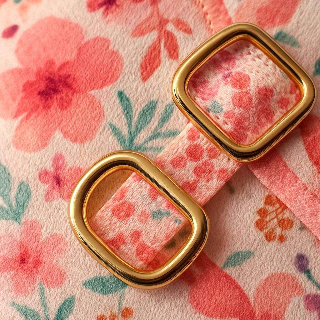 BobsnTails Pink Floral Harness - lifestyle 2