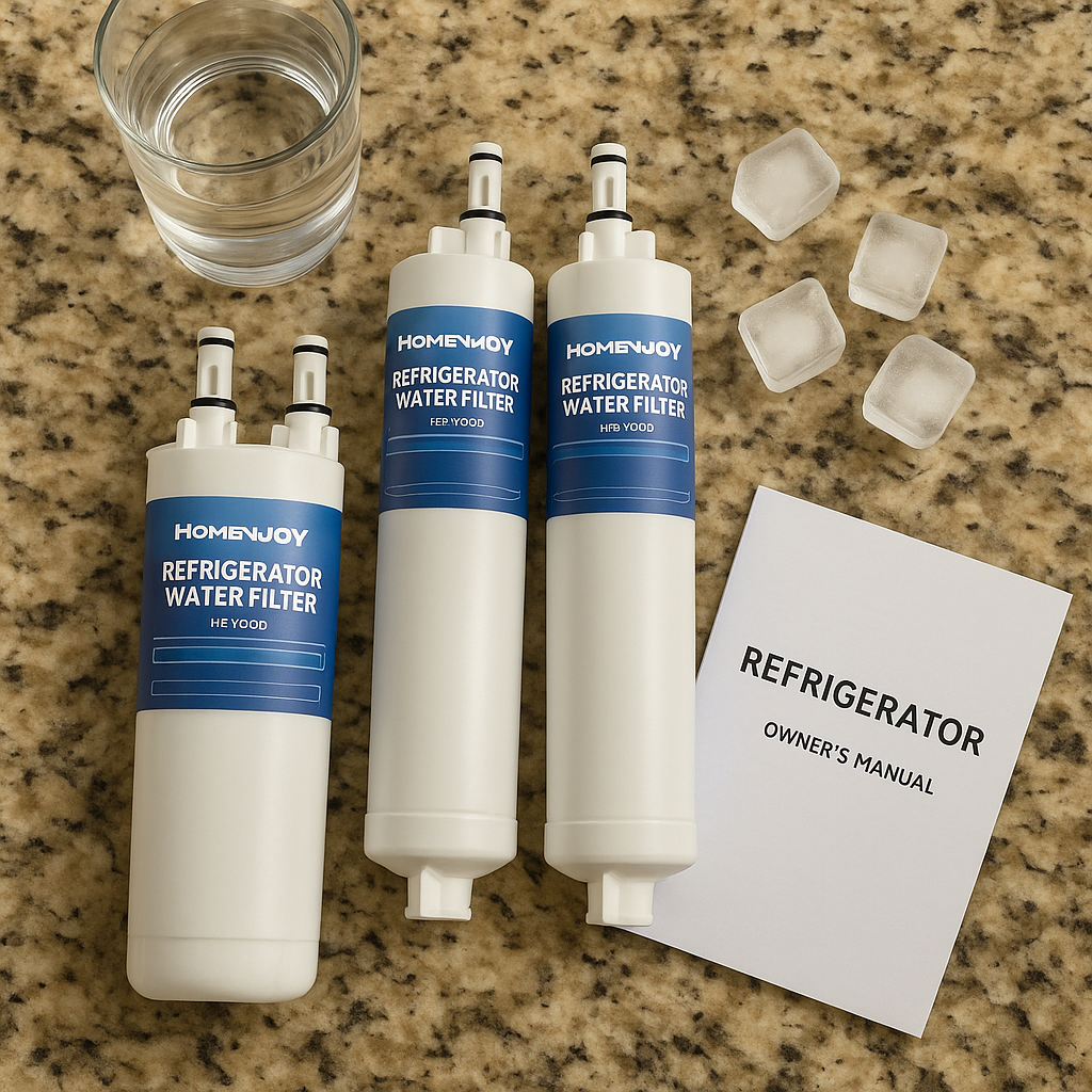 HomenJoy Refrigerator Water Filter 2-Pack Replacement