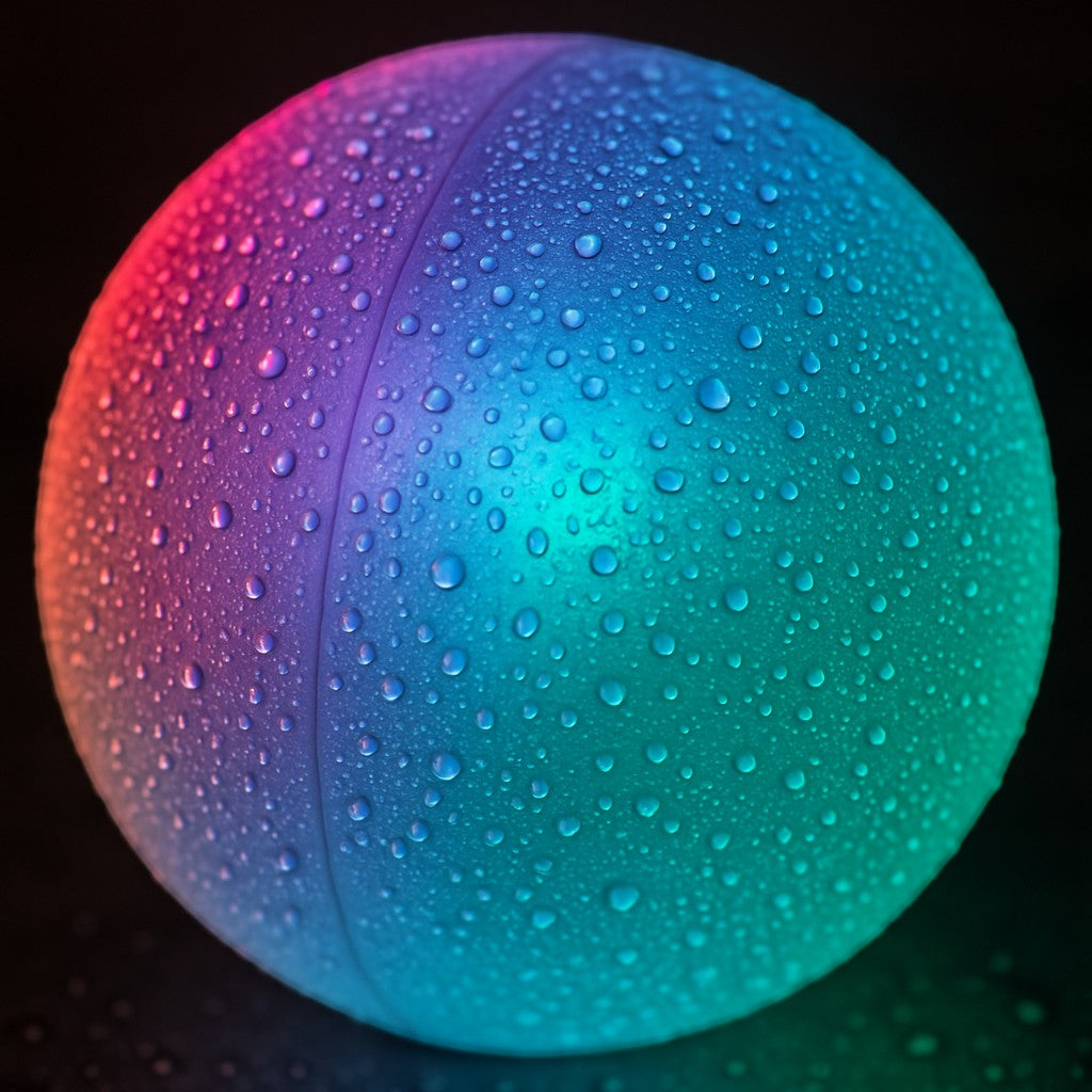 Icnice LED Glow Beach Ball 4-Pack 16 Color Remote