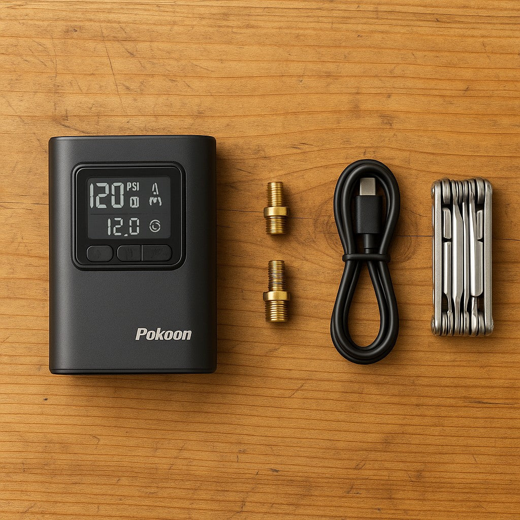 Pokoon Air 2 Pro Bicycle Tire Inflator Portable 120 PSI