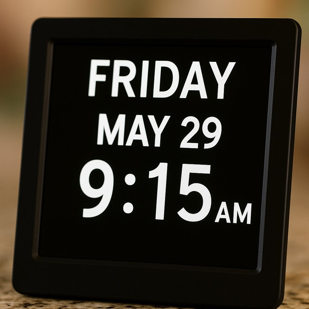 Digital Calendar Day Clock 20 Alarms 18 Languages
