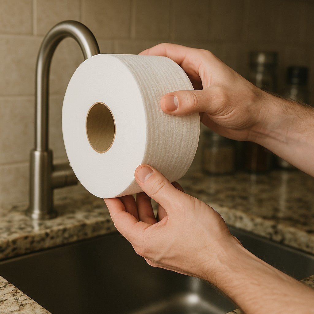 Free Standing Paper Towel Holder Countertop Rustproof Steel