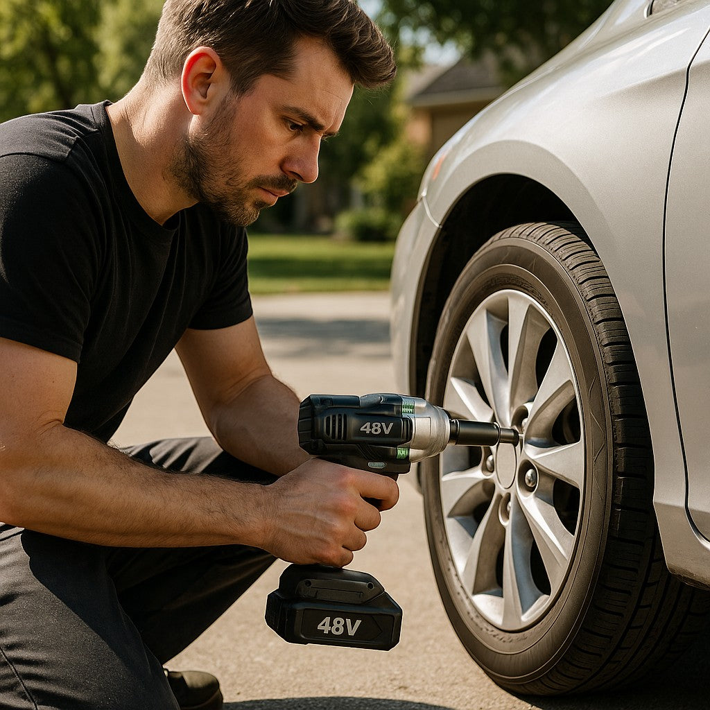 Cordless Impact Wrench 48V Brushless 1/2 Inch High Torque