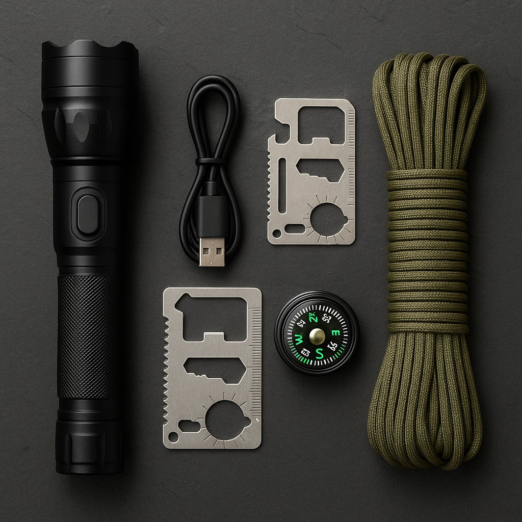 Rechargeable LED Flashlight High Lumens Tactical Zoom