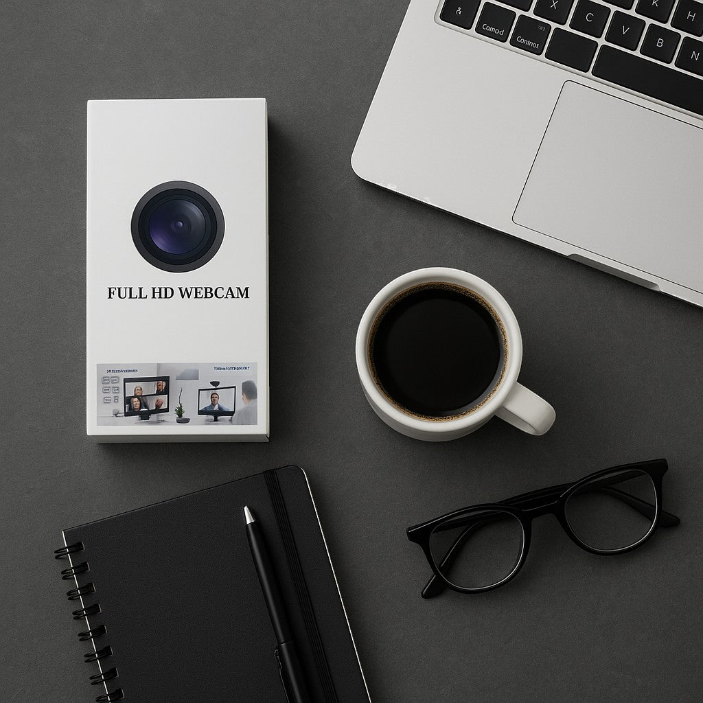 Full HD 1080p Webcam Stereo Microphone USB Plug Play