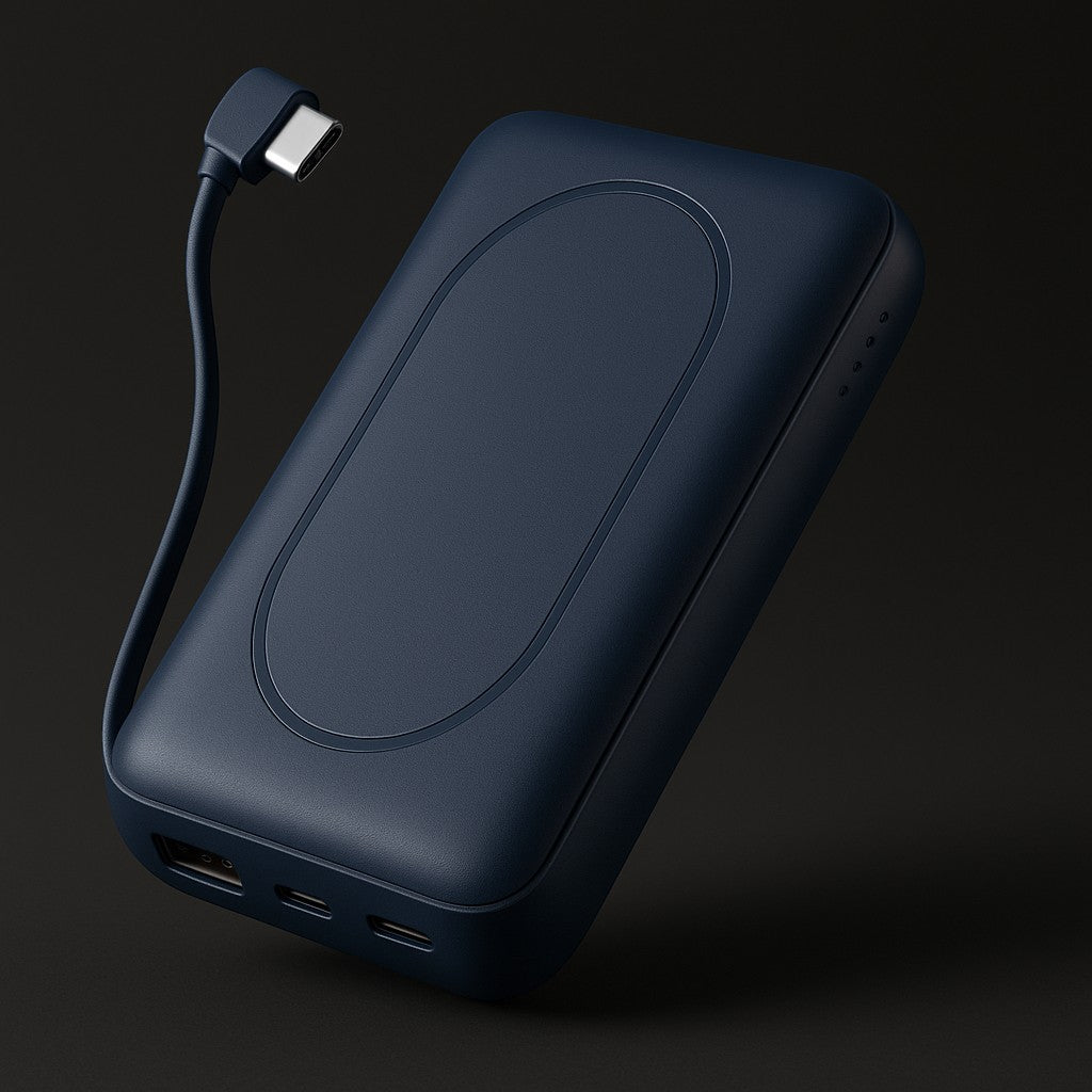 Aobbow W17 Power Bank 10000mAh Built-In Cable USB-C