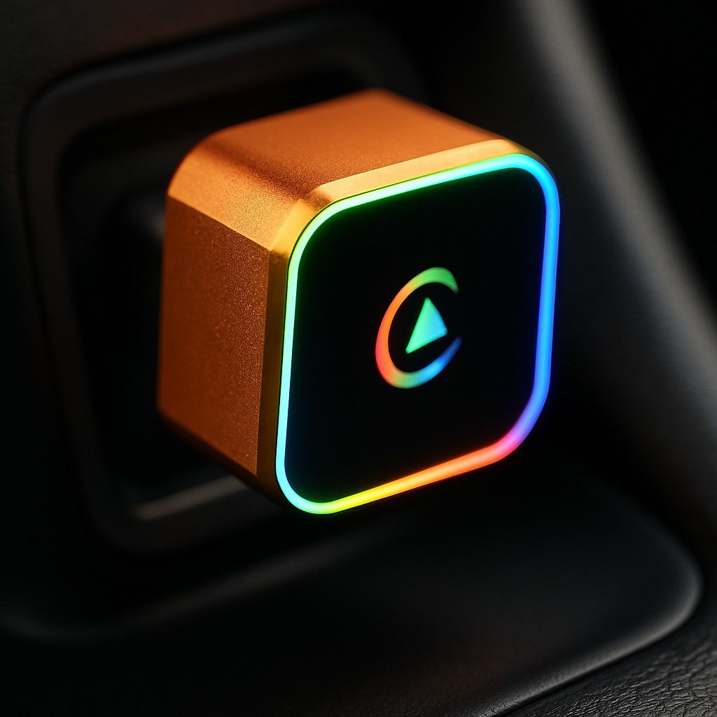 Aimoon Wireless CarPlay Adapter Metal Mini RGB USB