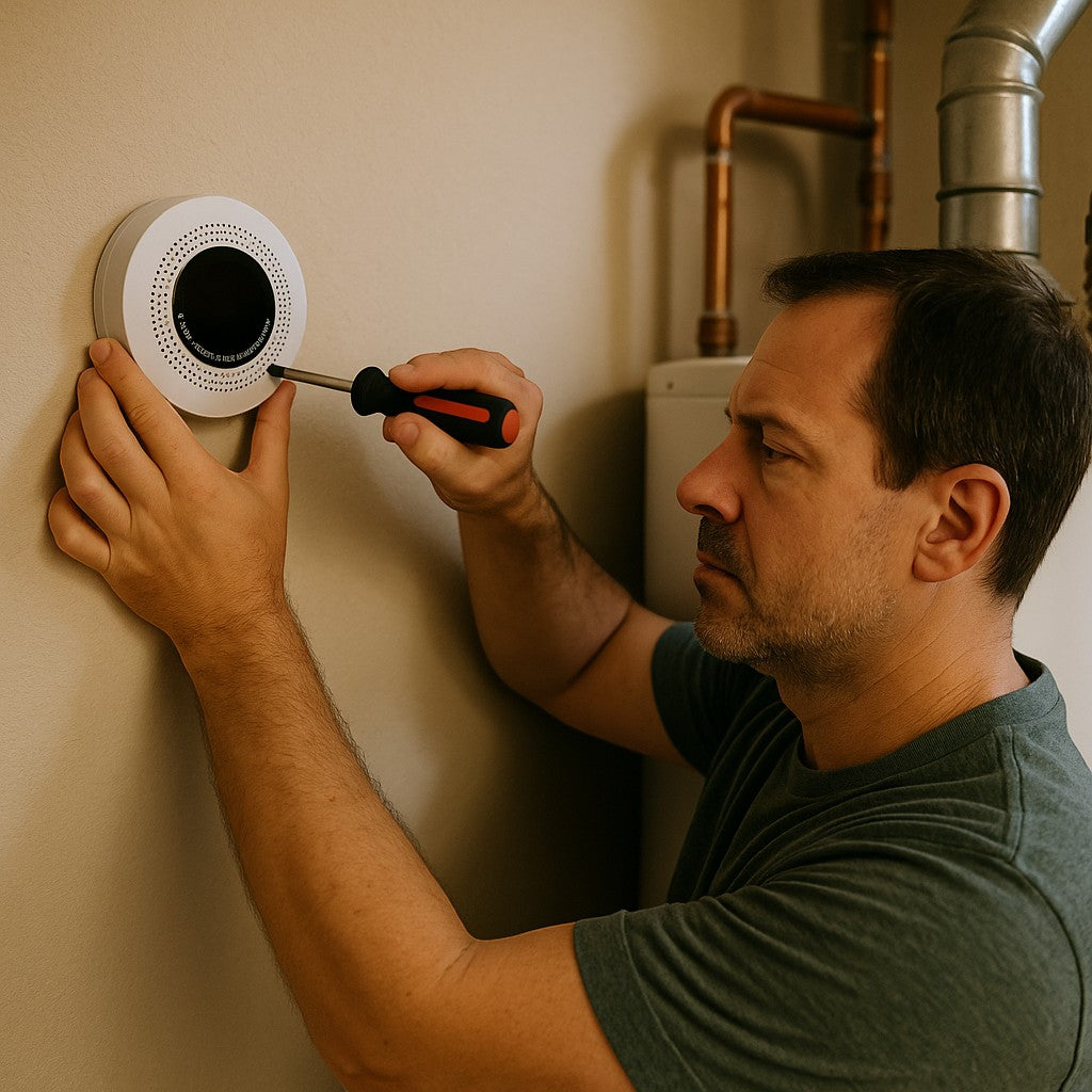 Carbon Monoxide and Explosive Gas Detector Round LCD