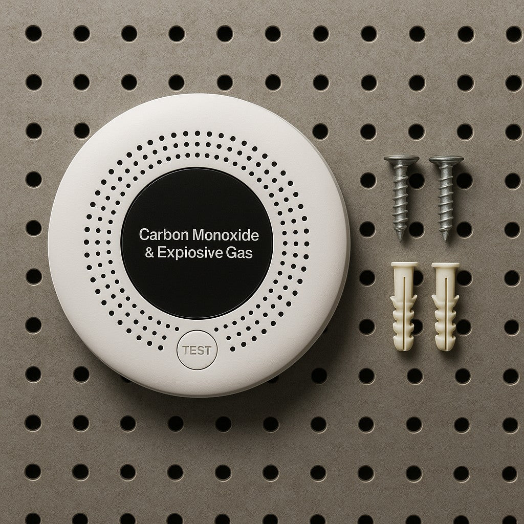 Carbon Monoxide and Explosive Gas Detector Round LCD