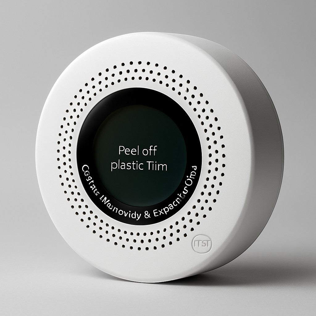 Carbon Monoxide and Explosive Gas Detector Round LCD