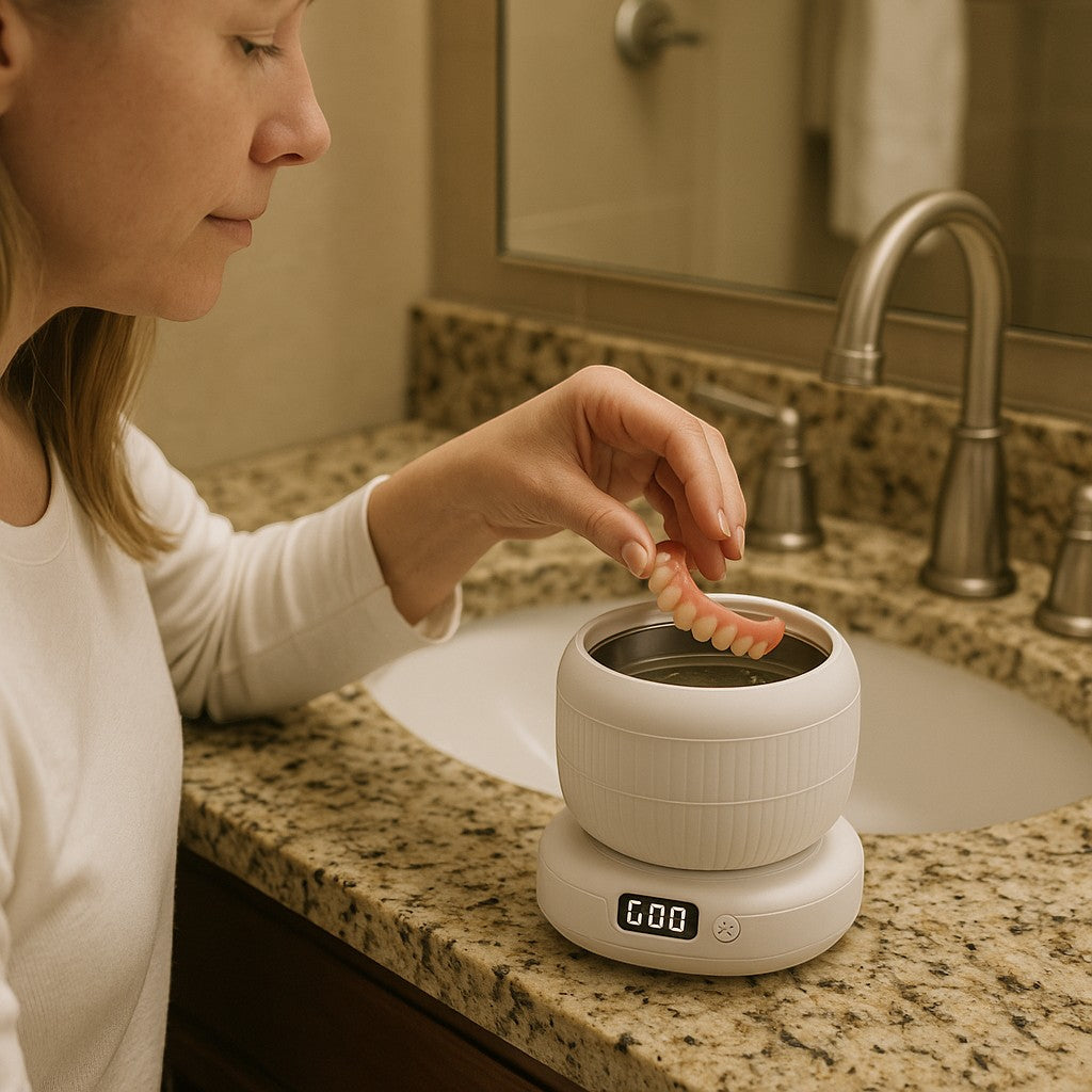 JEDIA Ultrasonic Cleaner for Dentures Retainers Jewelry