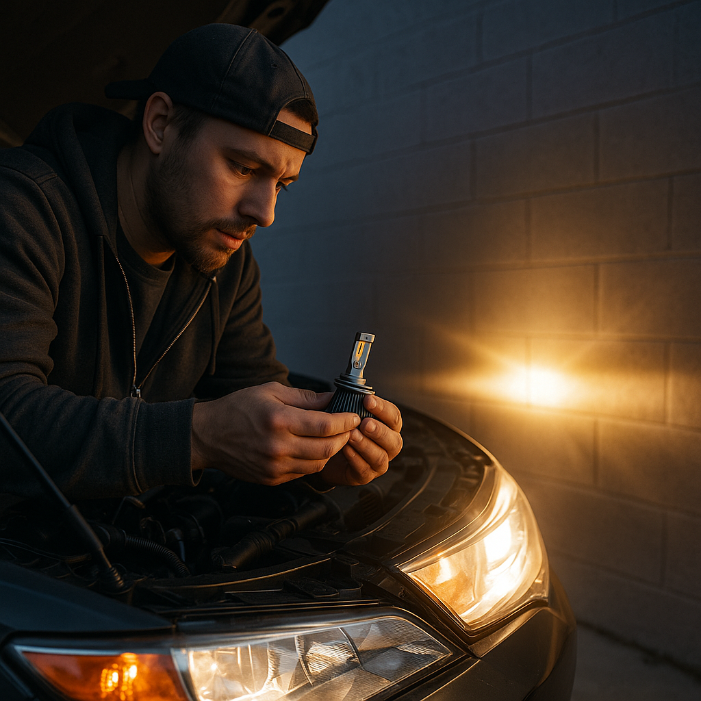Torchbeam LCD Lighting Automotive LED Headlight Bulb