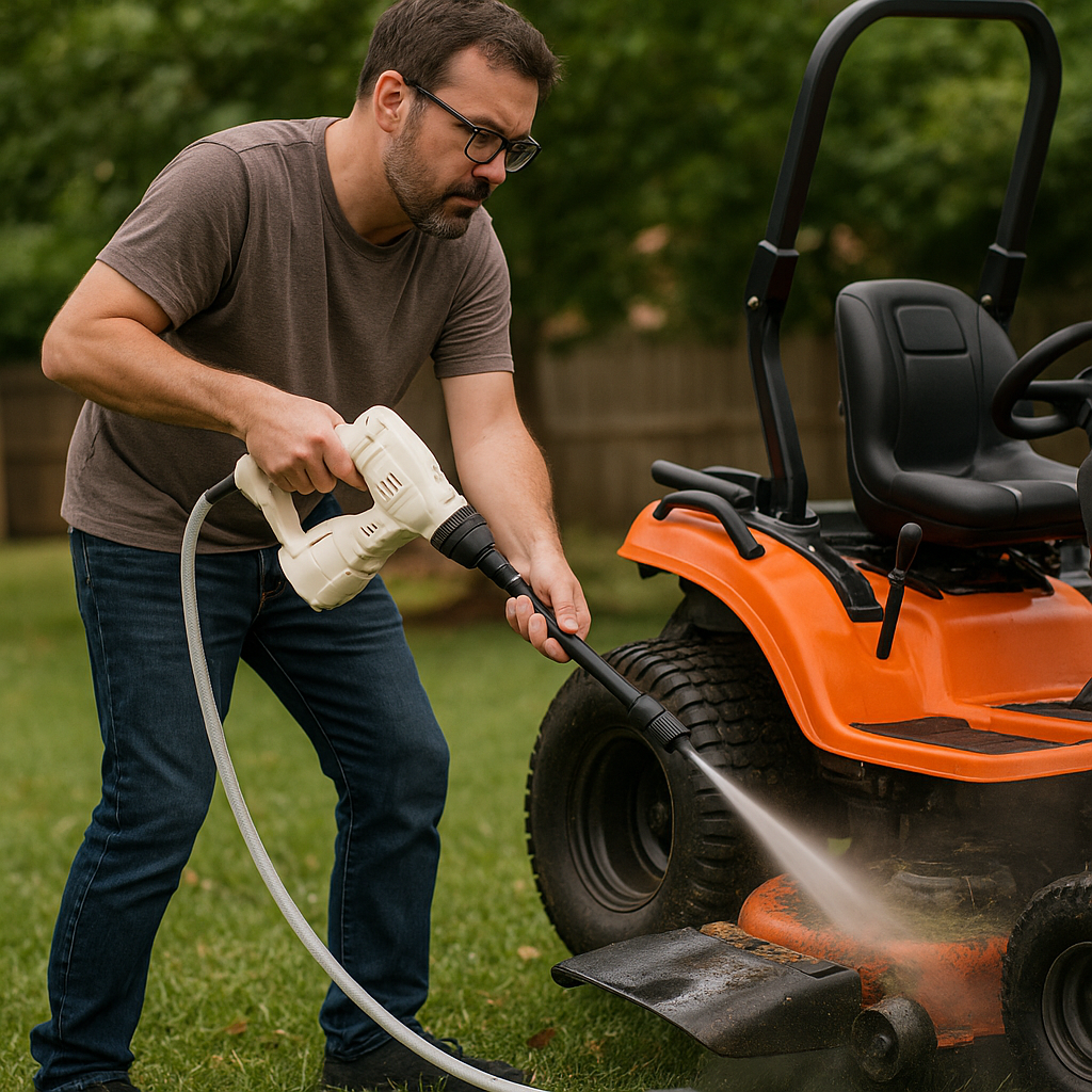 MIMYTH Cordless Pressure Washer Kit Orange Trigger