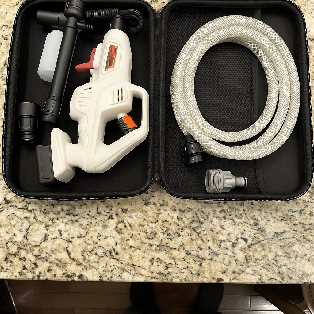 MIMYTH Cordless Pressure Washer Kit Orange Trigger