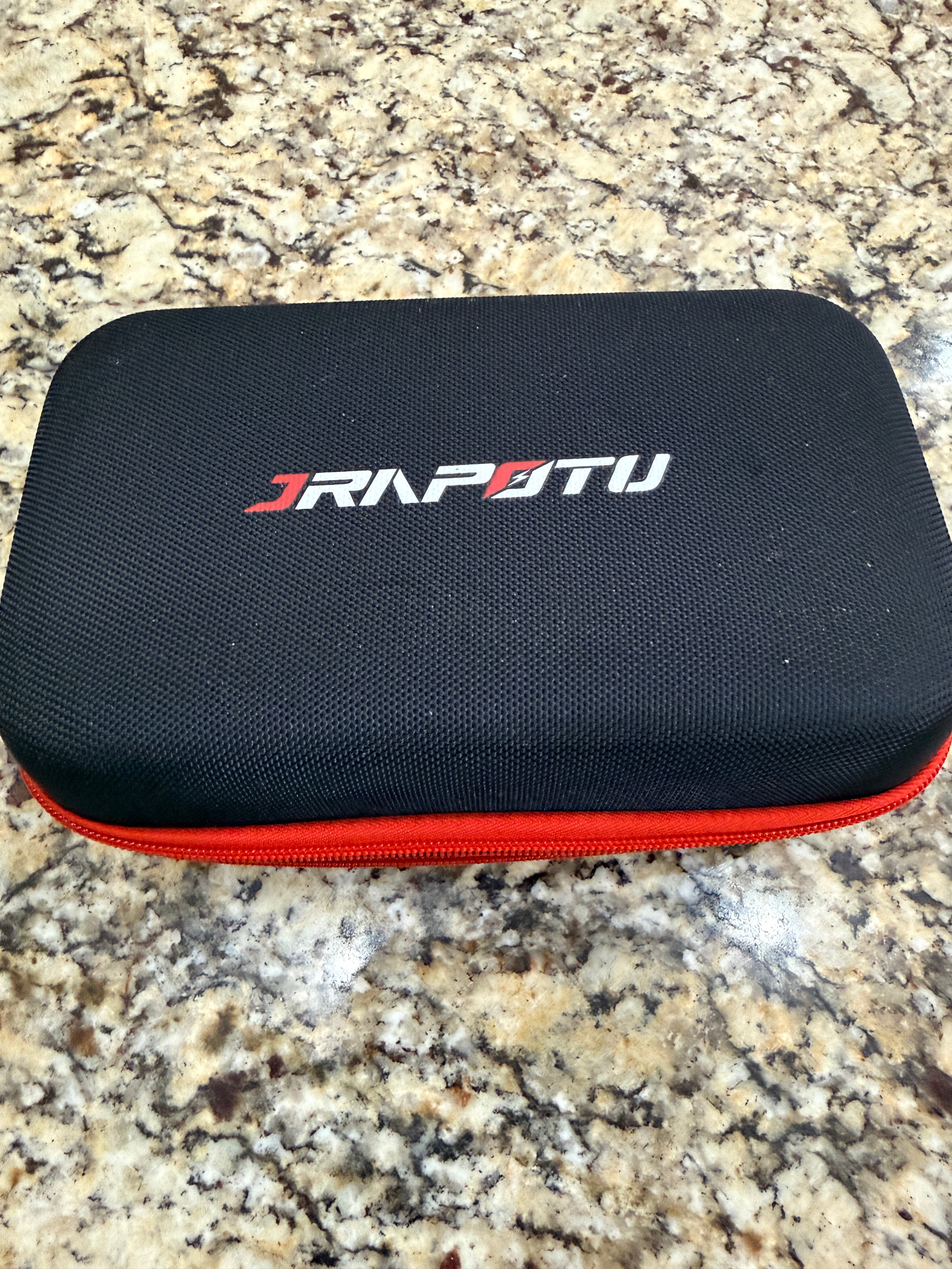 JRAPOTU Portable Jump Starter Red Black Hard Case Kit