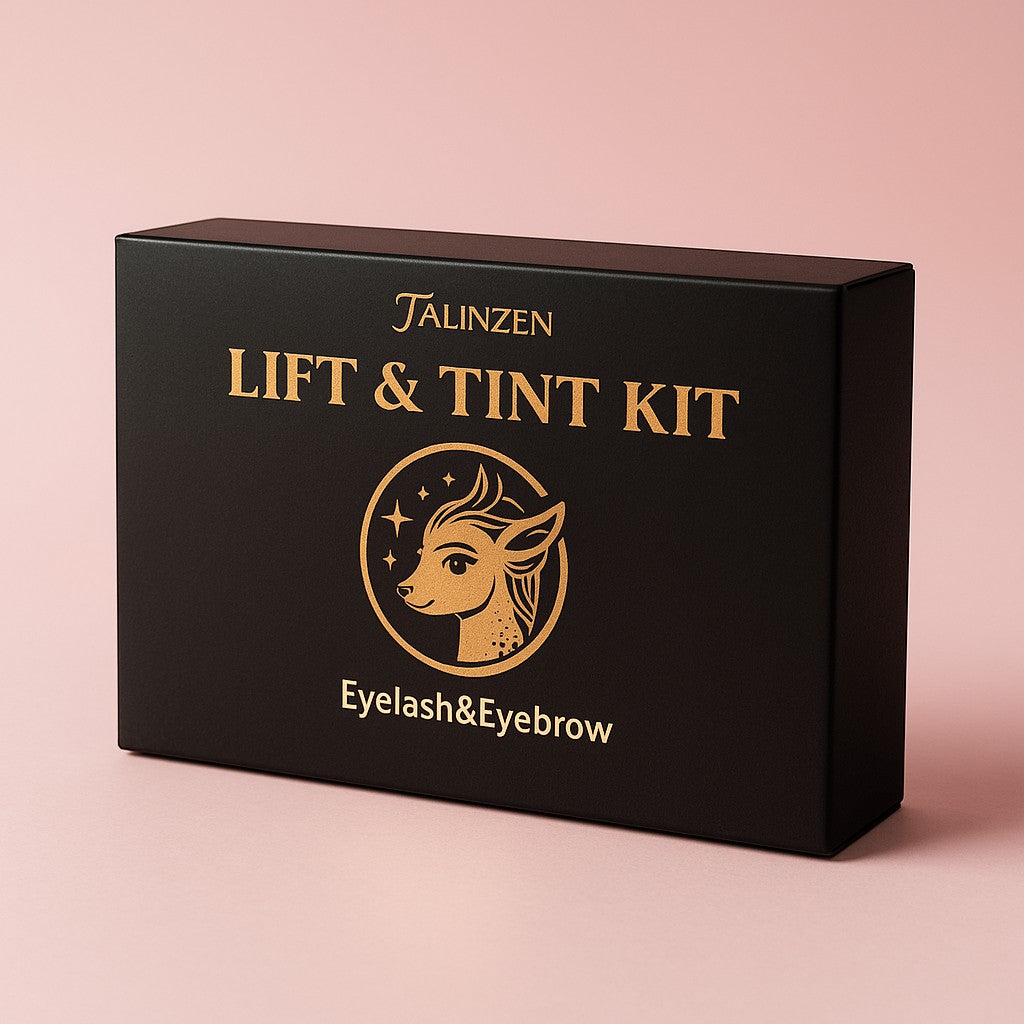 Talinzen lash lift brow tint kit box product shot