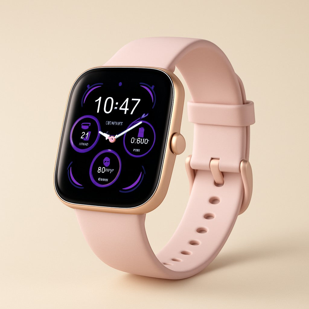 Pink smartwatch lifestyle 6