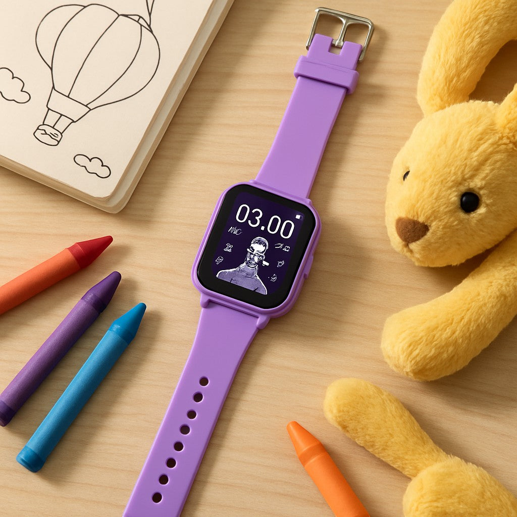 Kids purple smartwatch lifestyle 4