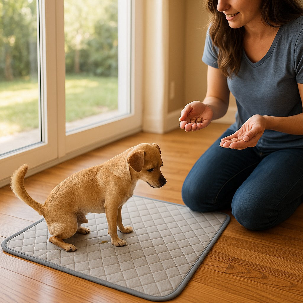 Pet pad in playpen