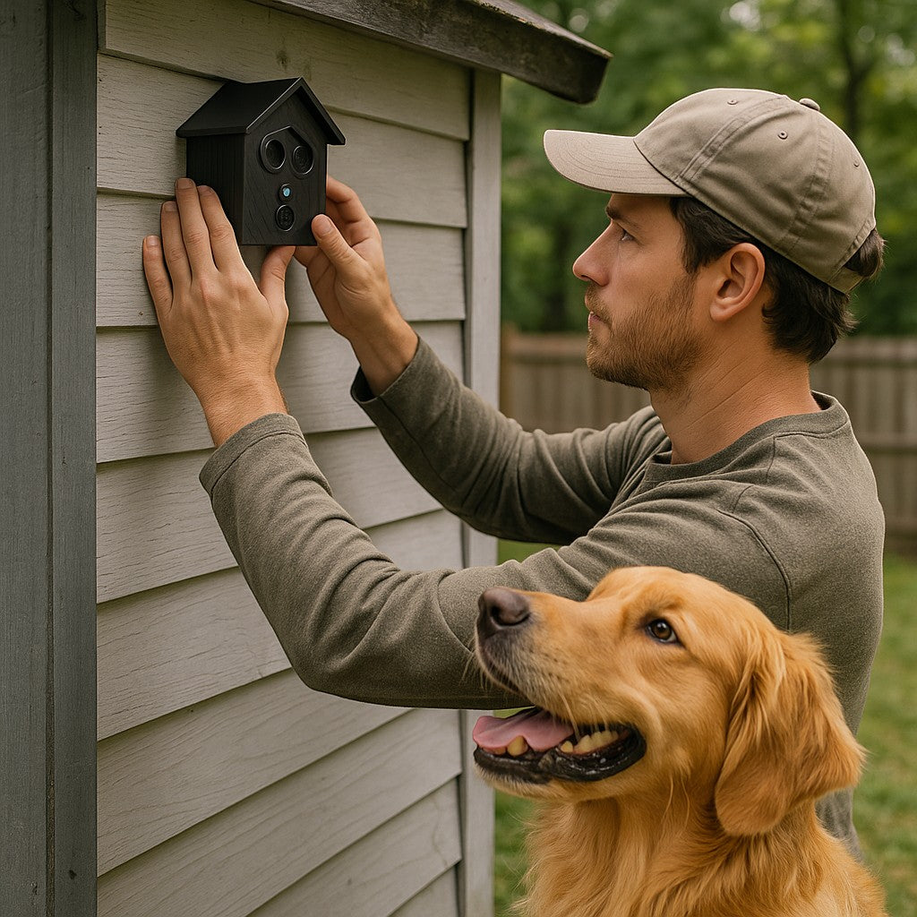 Automatic Ultrasonic Bark Control Birdhouse lifestyle 4