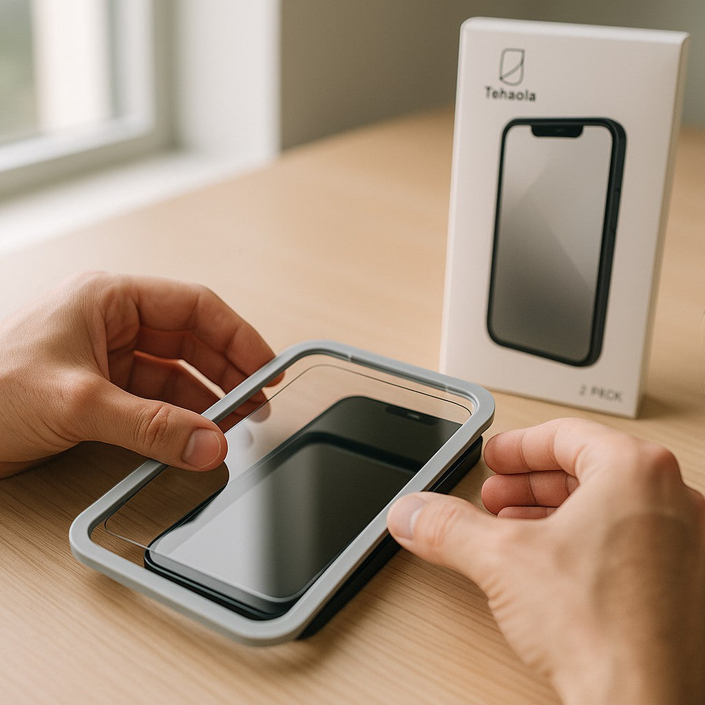TEHAOLA iPhone 17 Screen Protector lifestyle 1