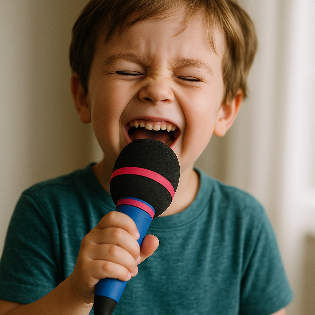 Karaoke Party Game Foam Mic Family Fun Set