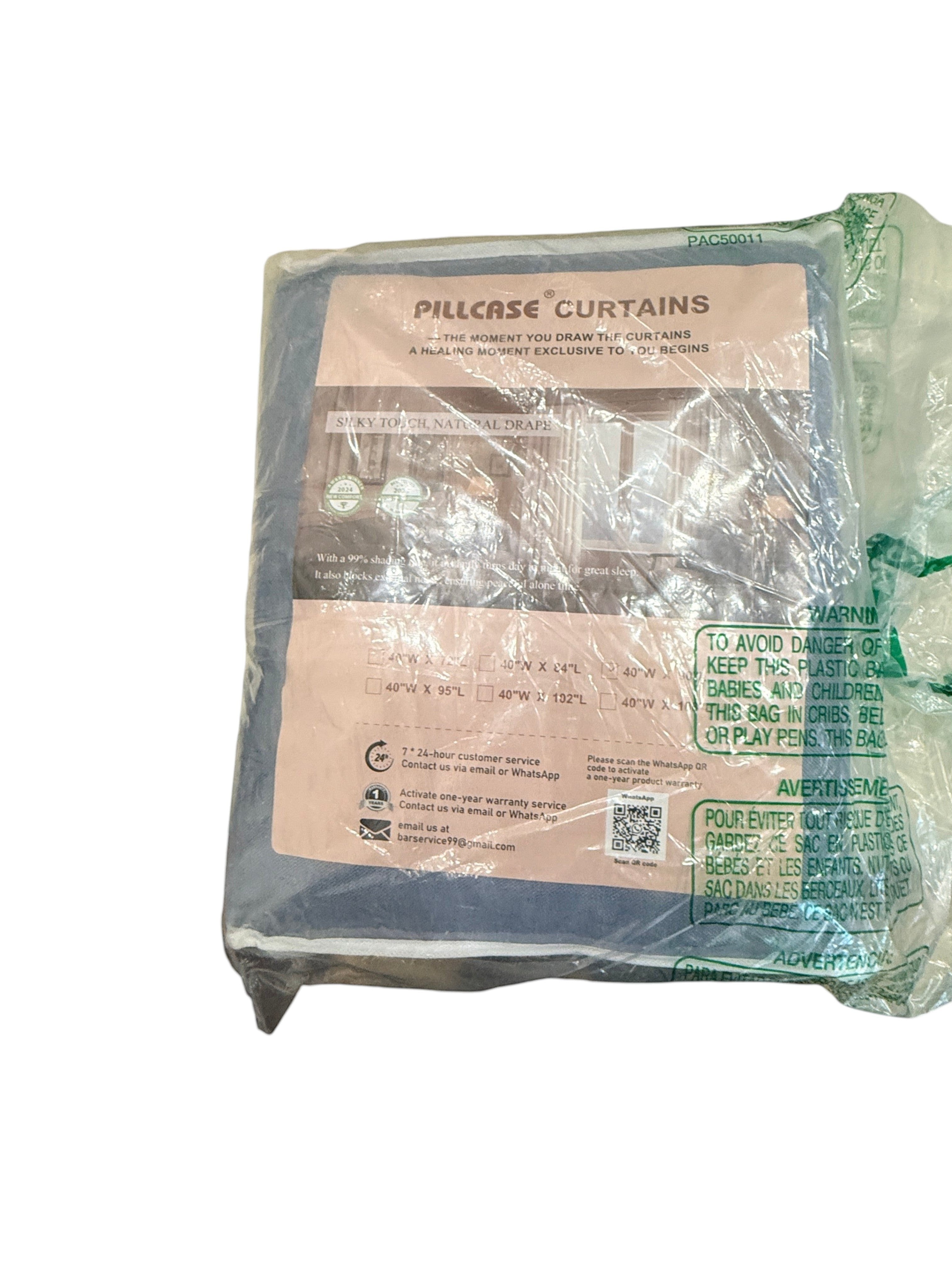 PILLCASE Thermal Blackout Curtains Pack of 2 Grommet