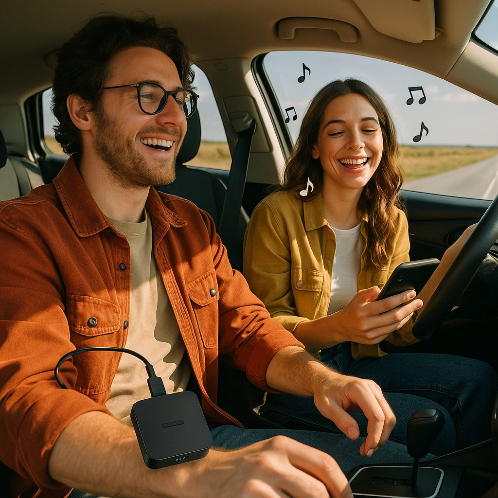 Wireless Bluetooth AUX Streaming Adapter for Vehicle
