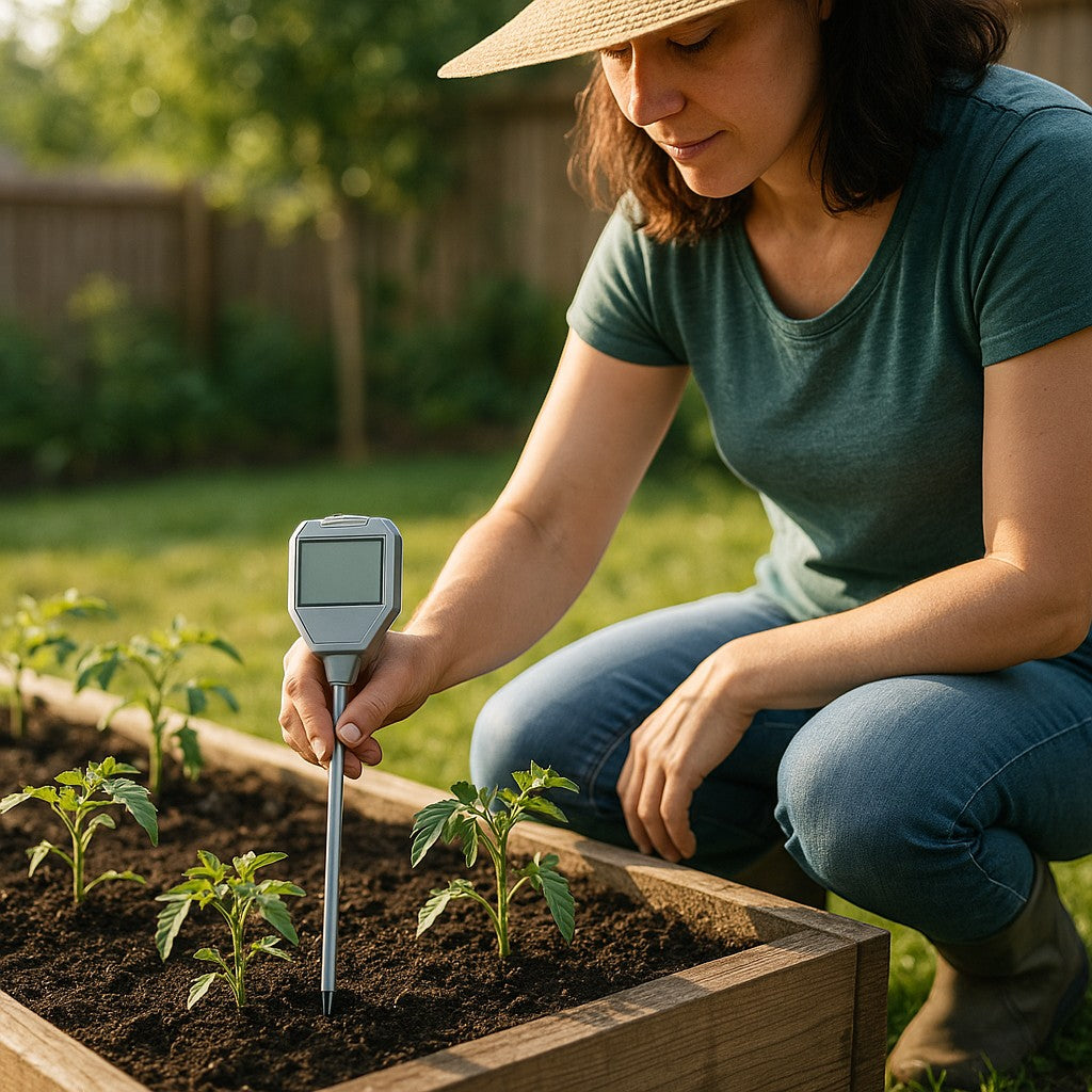 Digital Soil Tester 3-in-1 Moisture pH Light Meter