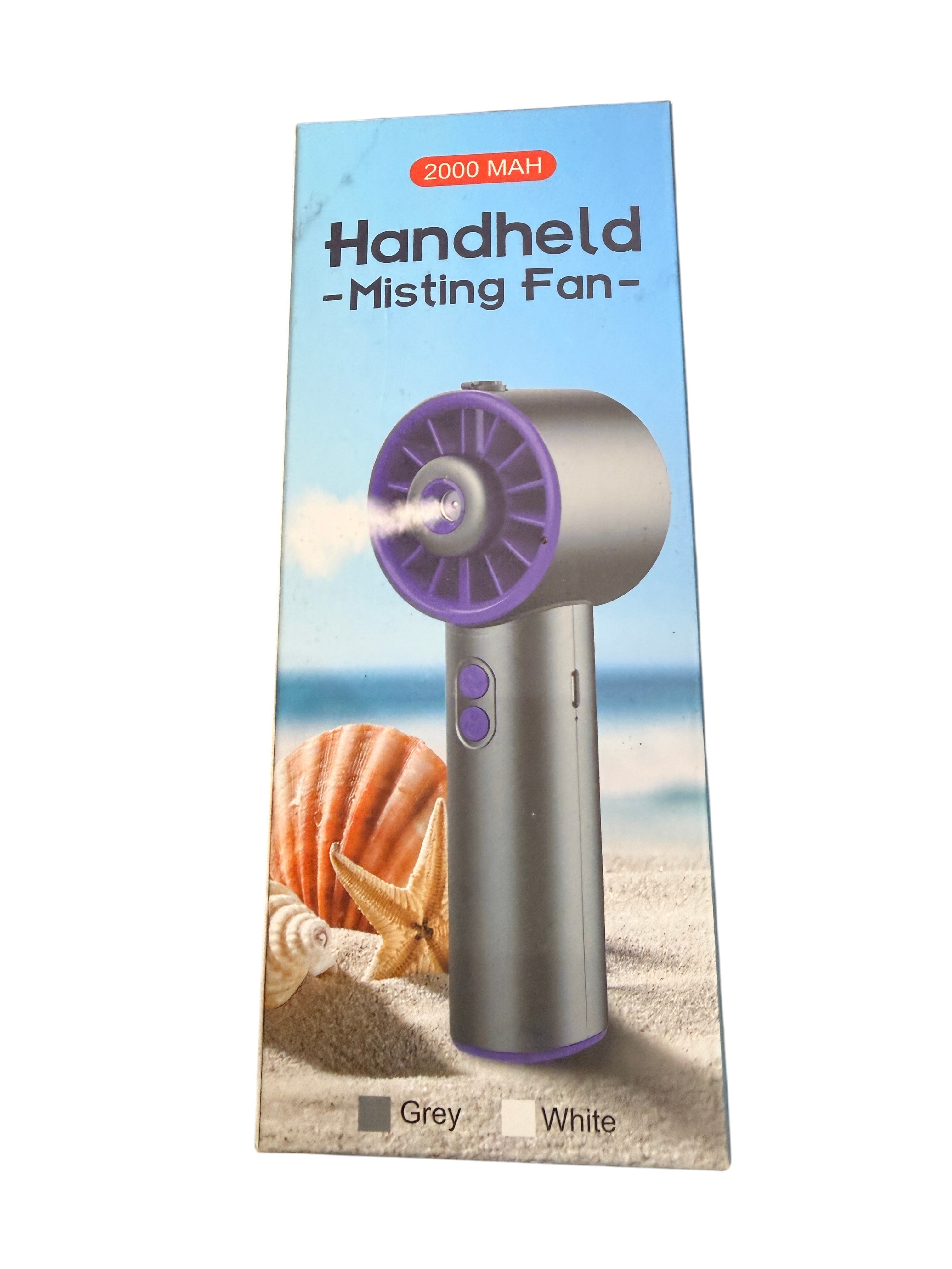 Handheld Misting Fan 2000mAh Portable Rechargeable