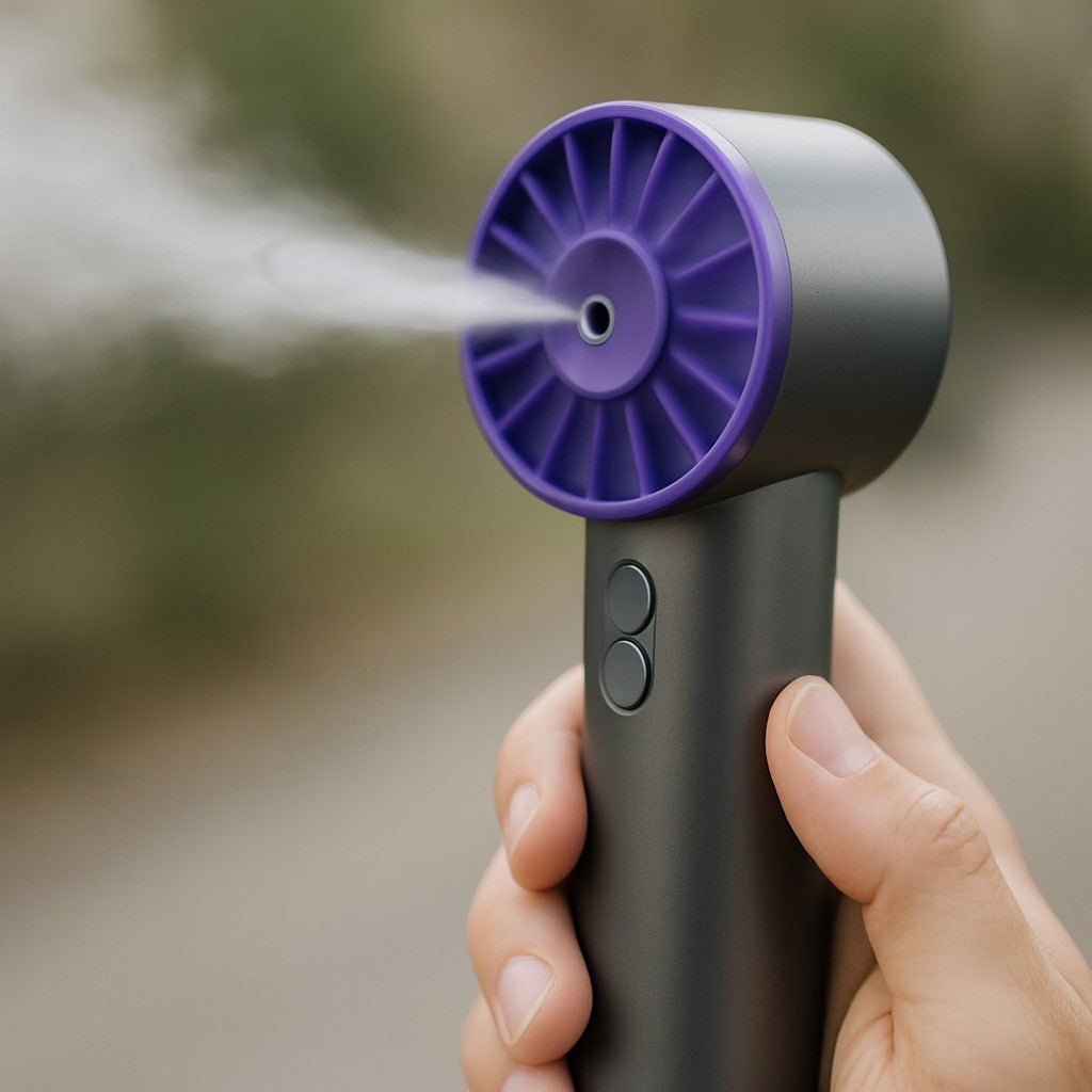 Handheld Misting Fan 2000mAh Portable Rechargeable