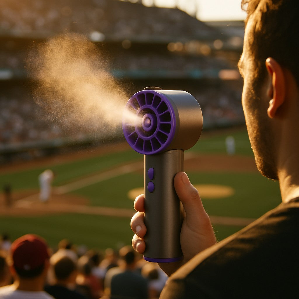 Handheld Misting Fan 2000mAh Portable Rechargeable