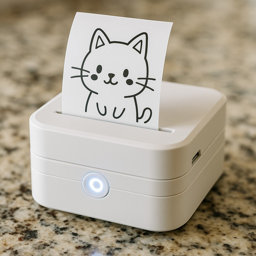 Portable Printer Bluetooth APP Sticker Thermal Compact