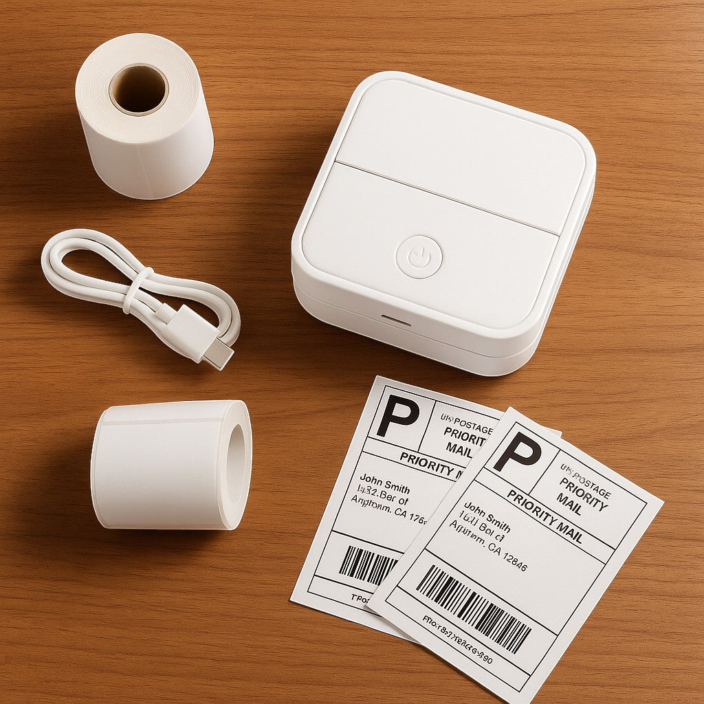 Portable Printer Bluetooth APP Sticker Thermal Compact