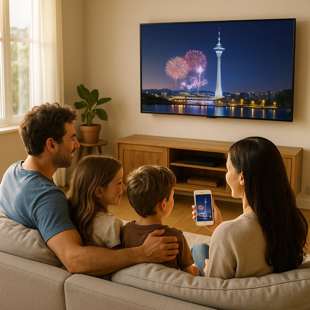 Full Screen HDTV Dongle Wireless Phone to TV Mirror 1080P