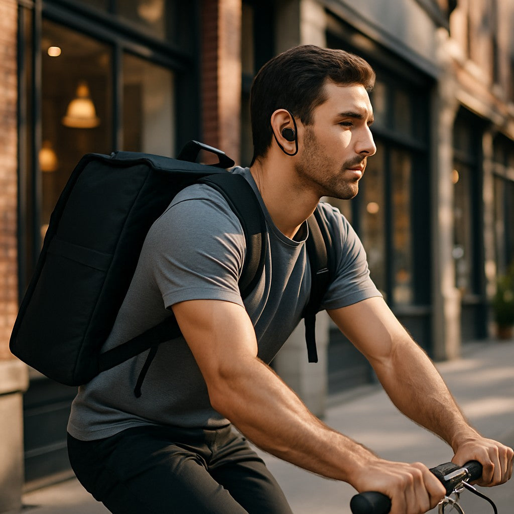 YYK-Q39 Ear-Hook True Wireless Bluetooth Earbuds LED Case